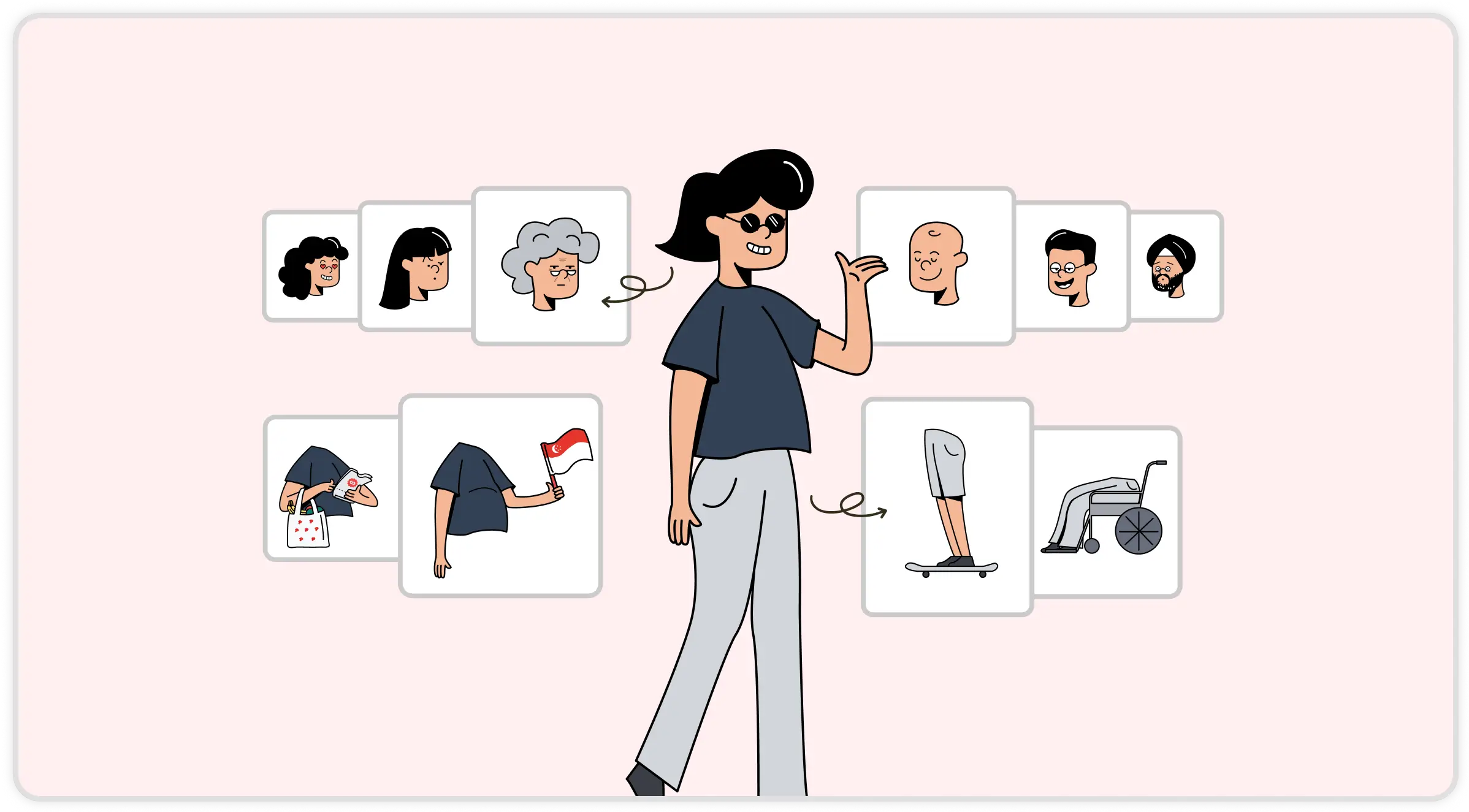 Build Your Own Singaporean illustration system